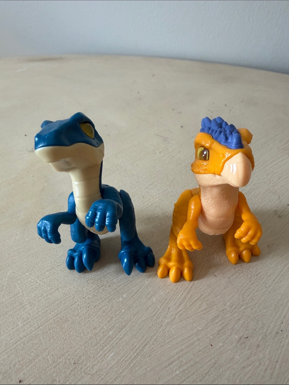 Fisher Price Imaginext Jurassic World Line-Blue Raptor & Dracorex EUC